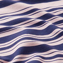 French terry oregelbundna ränder – indigo/rose, 