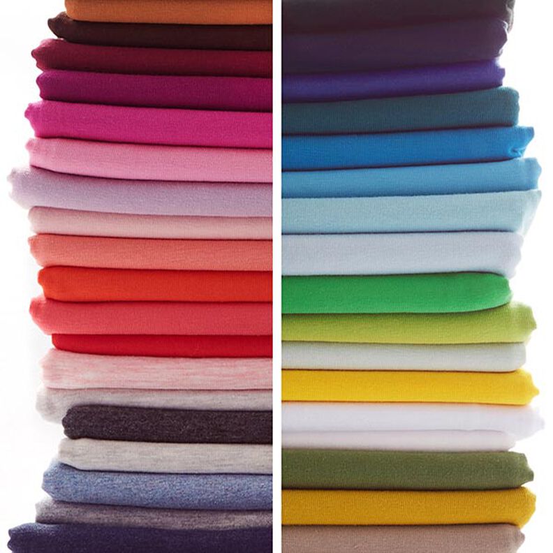 Bomullsjersey Medium Melange – grå,  image number 7