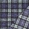 Stickad Bouclé Check – lila/ljus mint,  thumbnail number 4