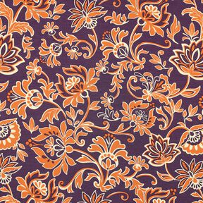 Romanitjersey Paisleyblommor | Poppy Fabrics – lila, 