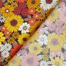 Viskostyg Sommarblommor – solgult/svart,  thumbnail number 4