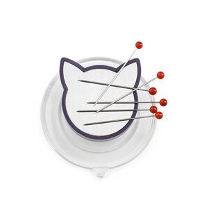 Nålmagnet katt [ Mått: 45 x 45 x 25 mm ] | Prym – vit, 