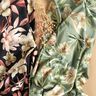 Crepesatin magnolior med palmblad – vass/beige,  thumbnail number 5