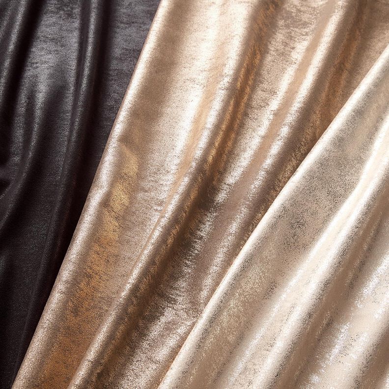 Stretchvelours Metallic – brons,  image number 5