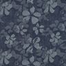 Denim/bomullsmix blommor – jeansblå,  thumbnail number 1
