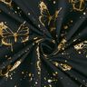 Bomullsjersey Gyllene fjärilar | Glitzerpüppi – svart,  thumbnail number 3