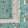 Bomullstyg Poplin Söta snögubbar – ljus gråbrun,  thumbnail number 5