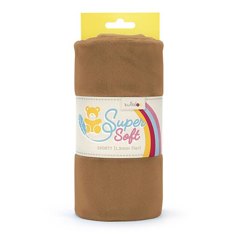 Plysch SHORTY [1 m x 0,75 m | lugg: 1,5 mm] - brun | Kullaloo,  image number 1