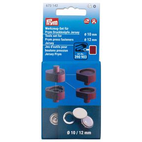 Verktygsset Tryckknappar Jersey [Ø 8 + 10 mm] | Prym – bordeauxröd, 