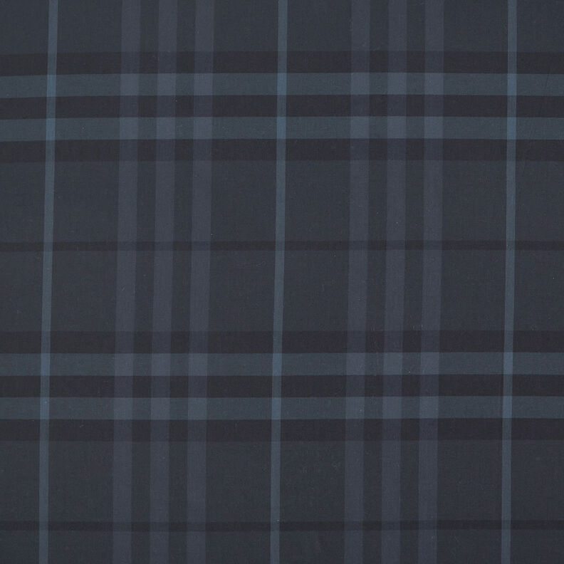 skjorttyg tartanrutor – nattblå/svart,  image number 1