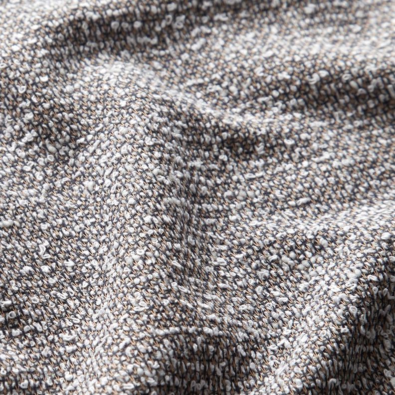 Stickad bouclé melange – mörkbeige/nattblå,  image number 2