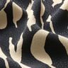 Viskostyg abstrakt zebra mönster – svart/ljusbeige,  thumbnail number 2