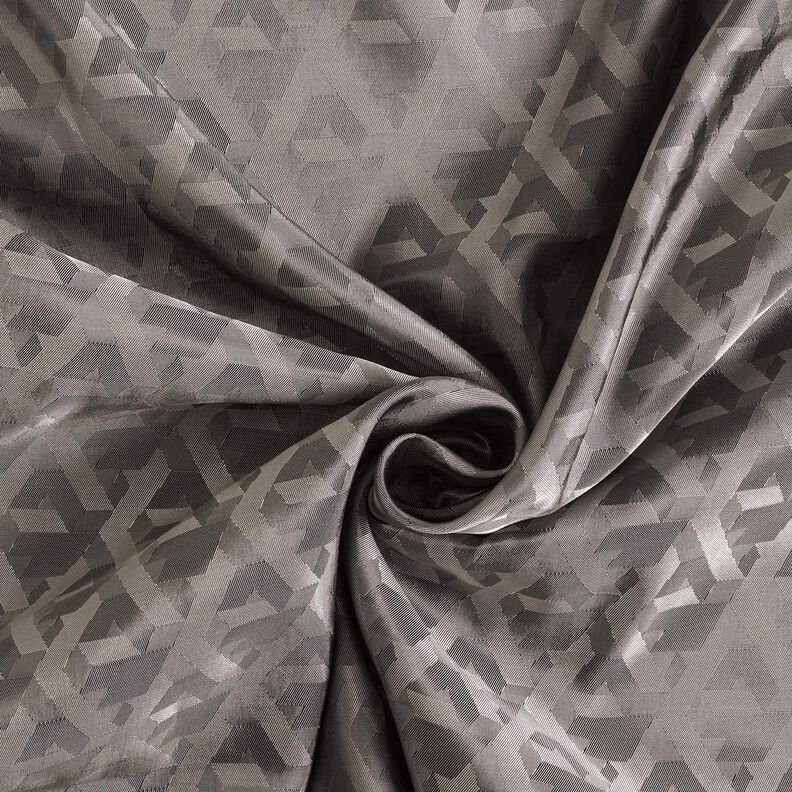 Fodertyg Jacquard geometriska former – grått,  image number 3