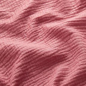 Muslin/Dubbel-krinkelväv fina glitterprickar| by Poppy – gammalt rosa, 