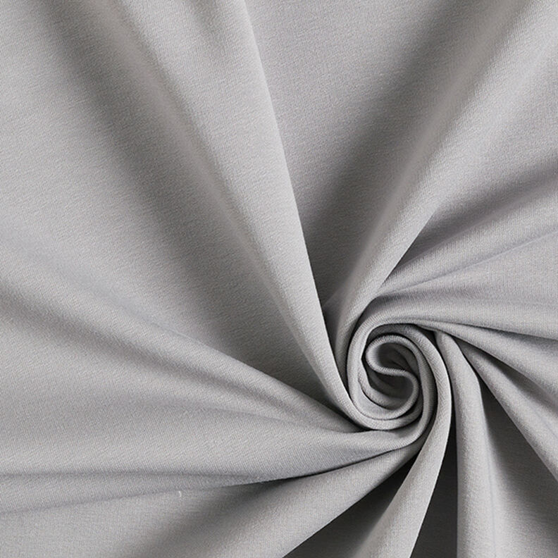 French Terry tungt – silver,  image number 1