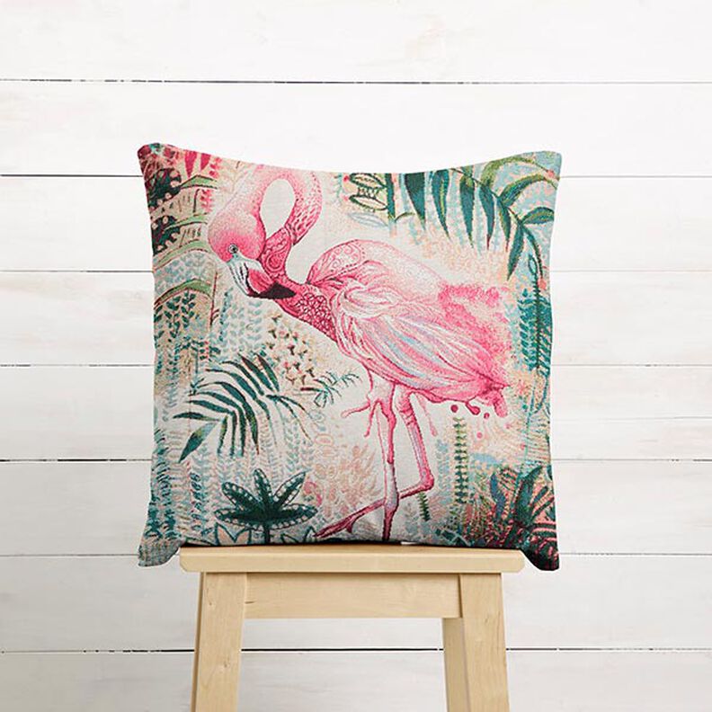 Dekorationstyg Gobelängstycke Flamingo – beige/pink,  image number 5