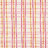 Bomullspoplin Vågiga rutor | Poppy Fabrics – kräm/rosa,  thumbnail number 1