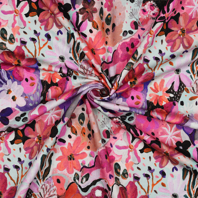 Sweatshirt Settle Petal Digitaltryck | Nerida Hansen – intensiv rosa/lavender,  image number 3