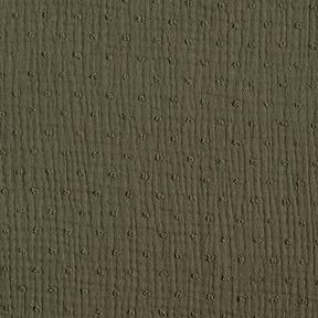 Muslin/Dubbel-krinkelväv dobby – khaki, 
