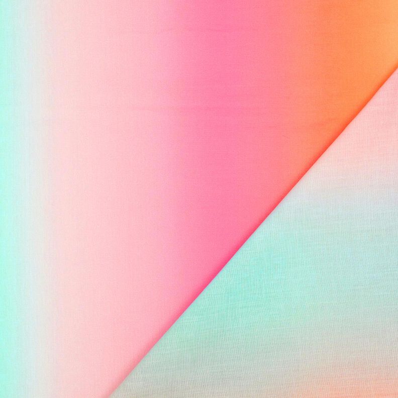 Batist Regnbågsgradient | Poppy Fabrics – pink/vit,  image number 4