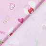 Bomullspoplin Peppa hjärtan Licenstyg | ABC Ltd – pastellviolett,  thumbnail number 4