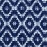 Bomullspoplin Diamanter & glitterdroppar – indigo/vit,  thumbnail number 1