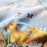 dekorationspanel gobeläng kycklingar och påskägg – ljusblått,  thumbnail number 2
