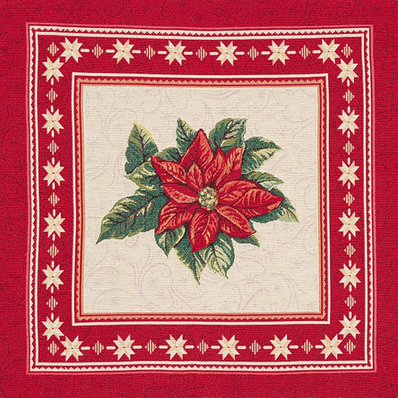 Dekorationstyg Gobelängstycke Julstjärna – röd,  image number 1