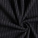 Stickad jacquard uppruggad kritstrecksränder – svart,  thumbnail number 4