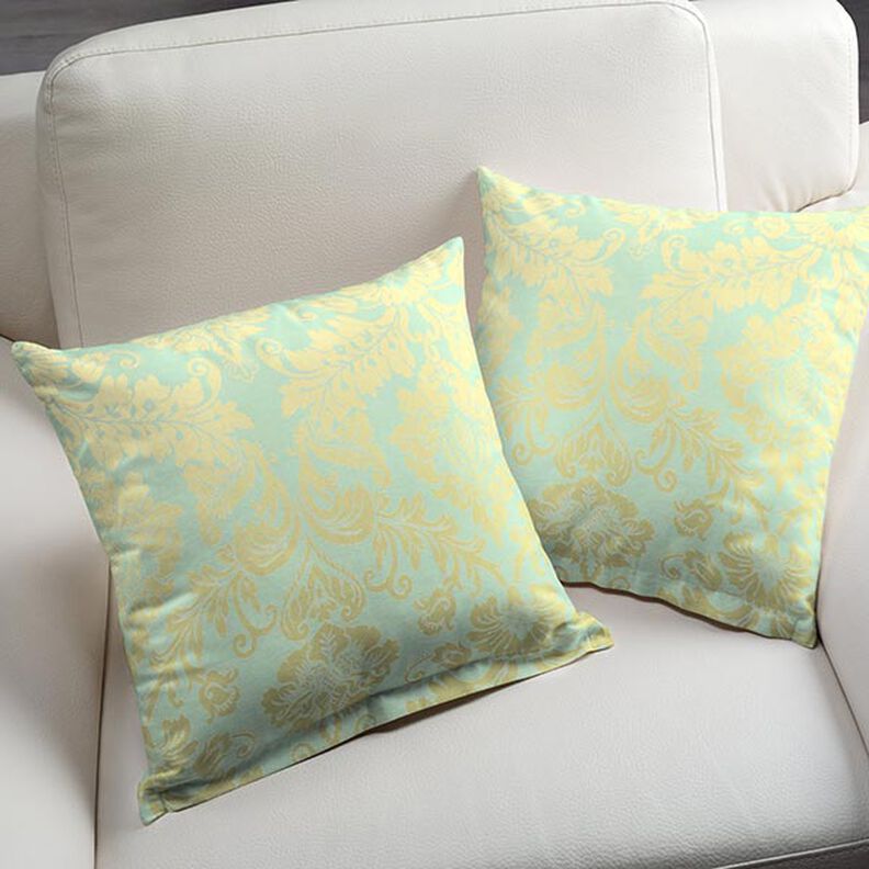 Dekorationstyg Jacquard Trento 280 cm – mint,  image number 4
