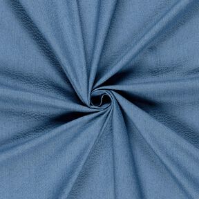 Denim/bomullsmix seersucker – jeansblå, 