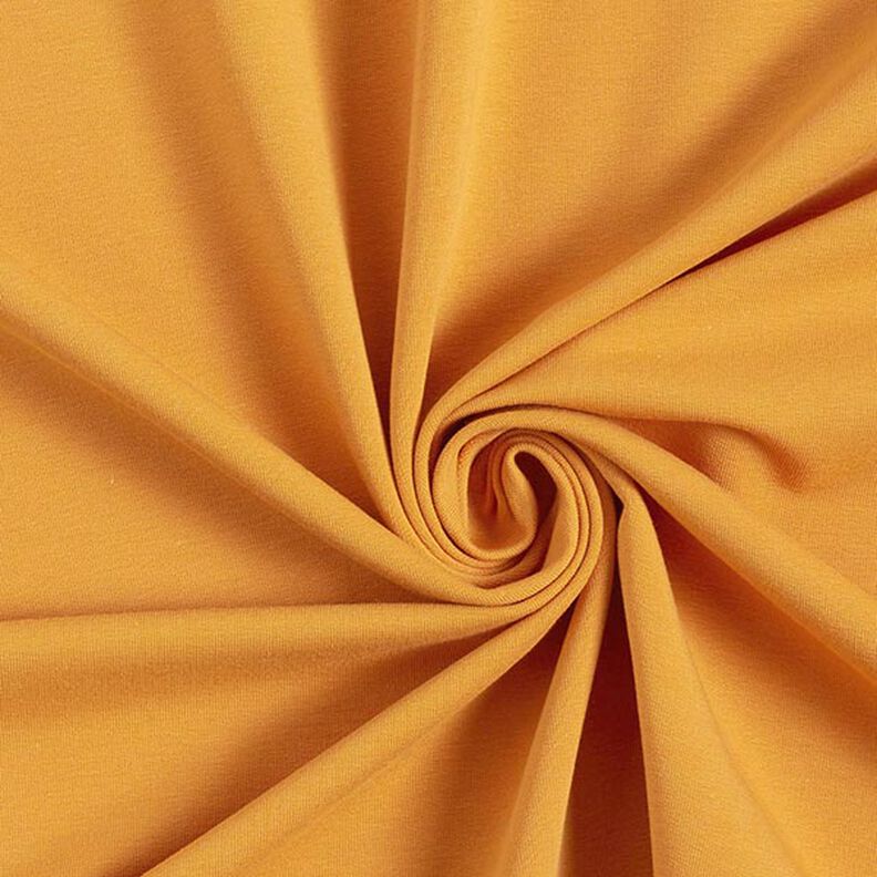 Lätt french terry enfärgad – currygul,  image number 1