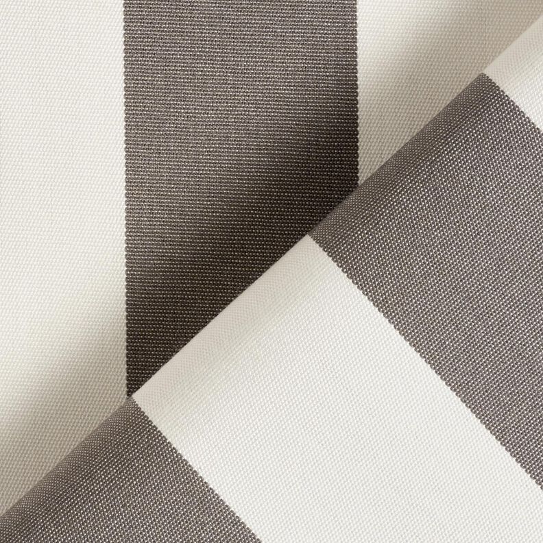 Outdoortyg Canvas Blockränder – stengrå/elfenbensvit, image number 4