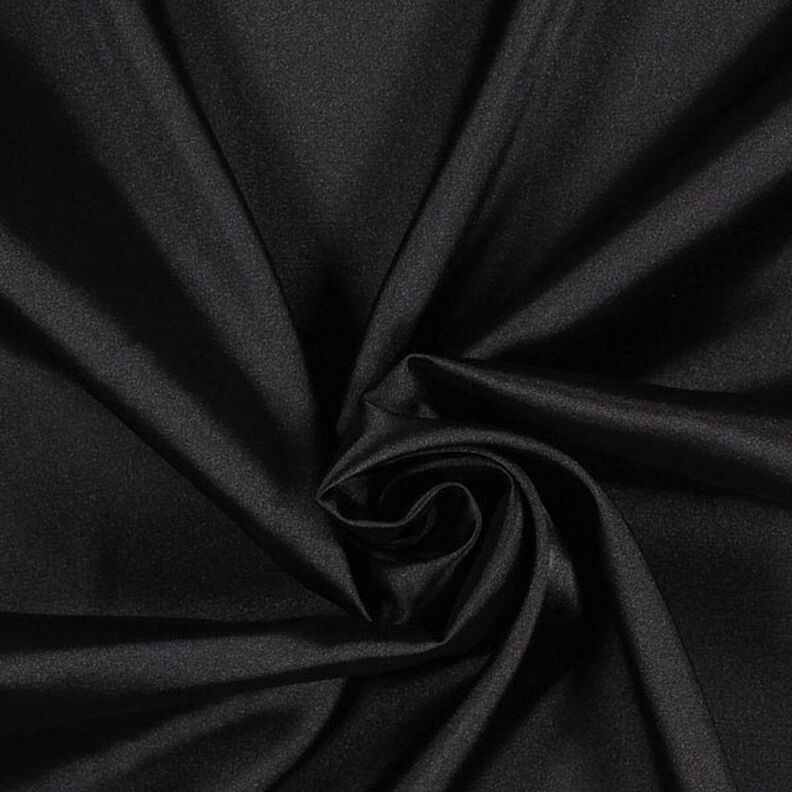 Stretch Satin – svart,  image number 1
