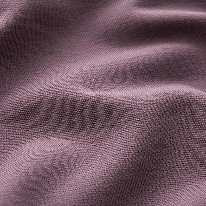 Lätt french terry enfärgad – aubergine,  image number 4