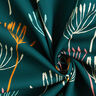 Dekorationstyg Halvpanama maskrosor – petrol/ljus mint,  thumbnail number 3