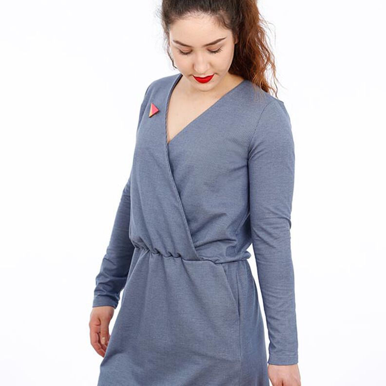 FRAU VILMA Jerseyklänning i omlottlook | Studio Schnittreif | XS-XXL,  image number 4
