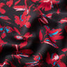 Crepe-chiffong abstrakta blommor – marinblått/kaminrött,  thumbnail number 2