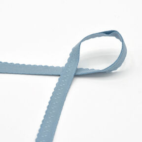 Elastisk kantband spets [20 mm] – ljus jeansblå, 