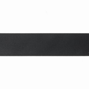 Satinband [25 mm] – svart, 