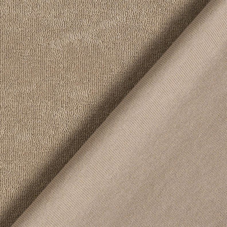 Frottétyg Stretch Enfärgat – beige, image number 3