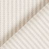 Dekorationstyg Jacquard diskreta ränder – mörkbeige,  thumbnail number 3