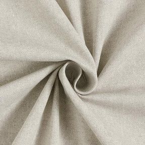 Dekorationstyg halvpanama chambray återvunnet – silvergrå/natur, 