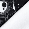 French Terry Panel Spaceman | Glitzerpüppi – svart/vit,  thumbnail number 4