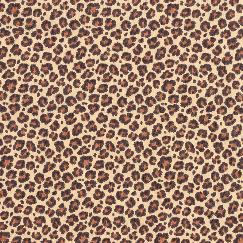 Bomullstyg Kretong Leo Klein – beige/brun, image number 1