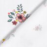GOTS Bomullsjersey Spridda blommor | Poppy Fabrics – vit,  thumbnail number 4