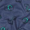 Bomullsflanell fräcka dinosaurier | Poppy Fabrics – jeansblå/smaragdgrön,  thumbnail number 2