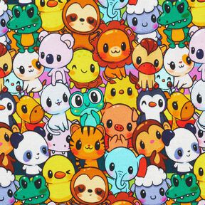 Alpfleece sött djurmyller Digitaltryck – citrongul, 