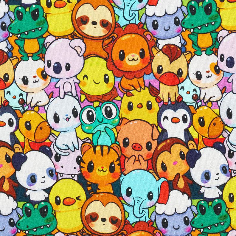 Alpfleece sött djurmyller Digitaltryck – citrongul,  image number 1