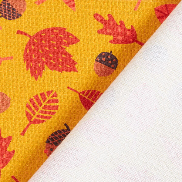 French Terry Sommarsweat Ekollon Digitaltryck | PETIT CITRON – currygul, image number 4